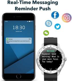 img 3 attached to 📱 Тититек WB03 Смарт-часы для Android и iOS телефонов - Круглые смарт-часы Фитнес, защита от воды IP68, трекер активности с функцией мониторинга сна и бега, сенсорный дисплей, управление музыкой и монитор сердечного ритма.
