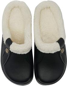 img 2 attached to Ultimate Winter Slippers: Non Slip Garden Outdoor Men's Shoes, Mules & Clogs for Optimal Traction