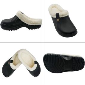 img 1 attached to Ultimate Winter Slippers: Non Slip Garden Outdoor Men's Shoes, Mules & Clogs for Optimal Traction