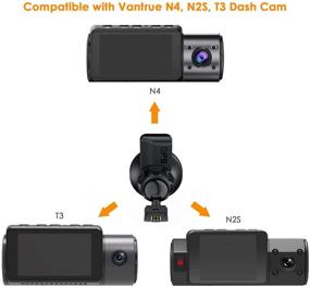 img 3 attached to 📷 Модуль приемника GPS для автомобильной видеорегистраторной камеры Vantrue N4/N2S/T3, тип C USB порт, крепление на присоске для автомобиля, совместимость с Windows и Mac.