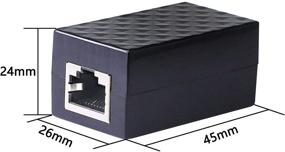 img 3 attached to CERRXIAN RJ45 Соединитель женский-женский Сетевой защитник от перенапряжений - Уличное устройство защиты Ethernet отражатель удлинитель адаптер (2 шт.)