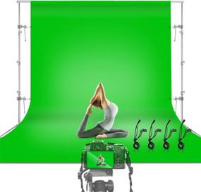 img 4 attached to Julius Studio 10 x 12 ft. Green Screen Chromakey Backdrop: Ideal Studio Fabric Background for Movies, Photography, and Live Streaming - JSAG474