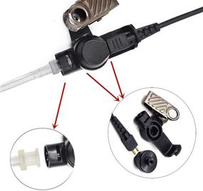 img 1 attached to 🎧 Enhanced Communication: AIRSN 2 Pin Transparent Acoustic Tube Earpiece/Headset for Motorola CP200, CLS1110,CLS1410 Walkie Talkies