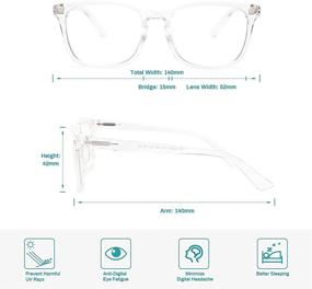 img 3 attached to 👓 Gaoye Blue Light Blocking Progressive Multifocus Reading Glasses, Computer Readers with Spring Hinge for Women/Men