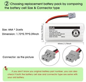 img 1 attached to 🔋 iMah BT-1025 BT-1021 Батарейный пакет для беспроводного телефона из 3-х штук - Совместим с Uniden D1481 D1483 D1484-4 D1660 D1680 D1780 BT1021 BBTG0847001 BT1025 BT-1008