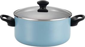img 1 attached to 🍳 Farberware Aqua Pots and Pans Set – 15 Piece Nonstick Cookware Collection, Dishwasher Safe