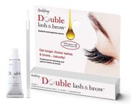 👁️ godefroy double lash and brow treatment: enhance eyelashes and eyebrows - longer, thicker results (3ml + applicator) logo