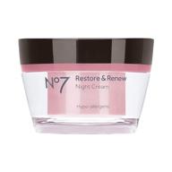 no7 restore and renew night cream, 50 ml - enhance natural skin vitality with advanced formula logo