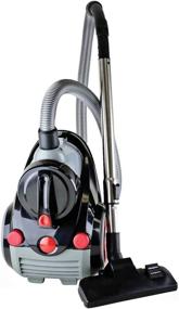 img 3 attached to 🧹 Ovente Electric Bagless Lightweight Canister Vacuum Cleaner: Efficient Cleaning with 1.5L Dust Cup & Extra Sofa Pet Brush, Black ST2010