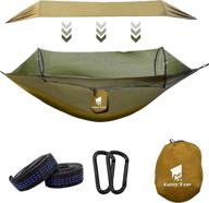 🏕️ geertop camping hammock with net - pop up lightweight hammocks for 1-2 person outdoor backpacking, hiking, and backyard logo