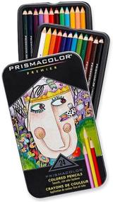 img 3 attached to 🎨 Набор цветных карандашей Prismacolor Premier Soft Core (24 разноцветных карандаша) + точилка Scholar: Полный художественный набор для великолепного окрашивания.