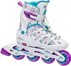 img 4 attached to Stinger 5.2 Adjustable Inline Skates for Girls Who Love Roller Derby