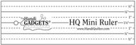 handi quilter, inc mini ruler 2in x 6in - precise quilting tool for perfect designs (hg00359) logo