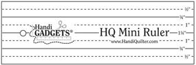 img 2 attached to Handi Quilter, Inc Mini Ruler 2in x 6in - Precise Quilting Tool for Perfect Designs (HG00359)