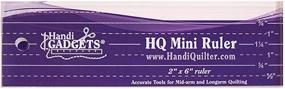 img 1 attached to Handi Quilter, Inc Mini Ruler 2in x 6in - Precise Quilting Tool for Perfect Designs (HG00359)