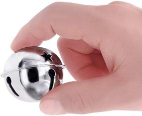 img 3 attached to CLLOOTVE Big Colorful Craft Bells 2-Inch/ 50mm, 16-Pack, Red/Silver - Enhance SEO