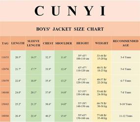 img 2 attached to CUNYI Boys' Windproof Midweight Outerwear Jacket & Coat - BY204878