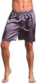 img 1 attached to 🩲 2P Blue Boxers Shorts: Ultimate Sleep & Lounge Men's Clothing