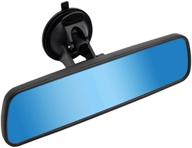 🚘 hd universal car interior rear view mirror - anti-glare with adjustable suction cup and 360° adjustable angle logo