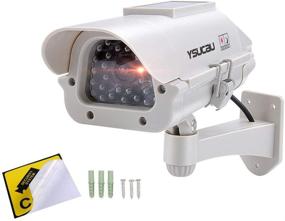 img 4 attached to YSUCAU Solar Powered CCTV Security Dummy Camera with Flashing LED for Enhanced Outdoor/Indoor Surveillance - Suitable for Homes & Businesses