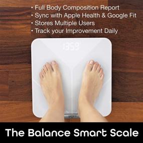 img 3 attached to 📊 Geeni Balance: Smart Body Composition Analyzer Scale with Smartphone App - White
