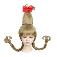 🎃 linfairy kids wig: ash blonde costume cosplay wig for children - perfect for halloween! logo