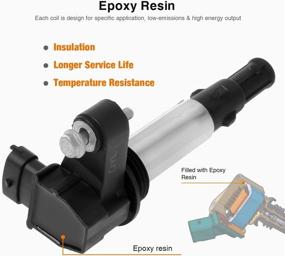 img 1 attached to 🚘 Набор из 6 шт. катушек зажигания QYL: Allure Lacrosse Rendezvous CTS STS SRX Traverse Acadia Outlook V6 2.8L 3.6L UF375 D501C 12583514 C1508 - Высококачественная замена.