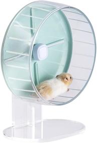 img 4 attached to 🐭 MouseBro Windmill Silent Candy-Color Running Wheel: Height-Adjustable Base & Cage Attachment for Small Animals