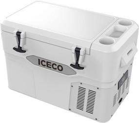 img 4 attached to 🥶 ICECO JP42 Pro, 3-in-1 Portable Refrigerator, 12V Fridge Freezer Cooler - SECOP Powered, White, Rotomolded Construction