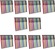 100pcs mixed colors metal stylus touch screen pen for apple iphone, ipad, galaxy tablet & more logo