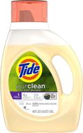 🌿 natural and nourishing: tide purclean honey lavender liquid laundry detergent - 32 loads, 46 fl oz logo