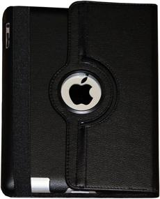 img 1 attached to 📱 JYtrend iPad Air Case - Rotating Stand Smart Cover with Magnetic Auto Wake Up/Sleep for iPad Air (1st Gen) A1474 A1475 A1476 - Black