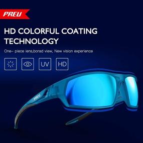 img 3 attached to Premium PREU Fashion Polarized Sports Sunglasses: Ideal for Women and Men, Perfect for Driving, Running, Cycling, Golf, Baseball, and More! (S1034)