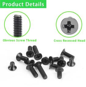 img 2 attached to 🔩 M2 M2.5 M3 Laptop Notebook Computer Replacement Screws Kit - 500 PCS: PC Flat Head Phillips Screw Assortments for Electronic Repair & Countersunk Screws