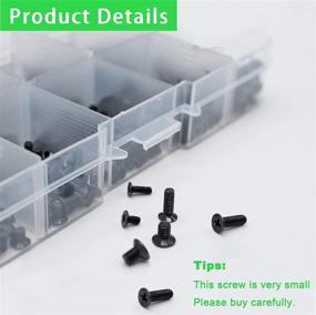 img 1 attached to 🔩 M2 M2.5 M3 Laptop Notebook Computer Replacement Screws Kit - 500 PCS: PC Flat Head Phillips Screw Assortments for Electronic Repair & Countersunk Screws