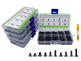 img 4 attached to 🔩 M2 M2.5 M3 Laptop Notebook Computer Replacement Screws Kit - 500 PCS: PC Flat Head Phillips Screw Assortments for Electronic Repair & Countersunk Screws