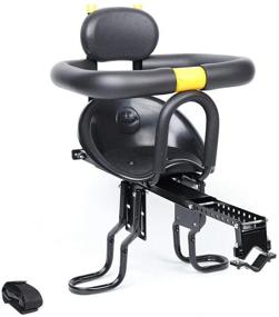 img 4 attached to 🚲 DIFU Детское велокресло: Велосипедное сиденье для ребенка с передней установкой и поручнем - Безопасность малыша, легкая установка и снятие - Интерактивное, продается в США.