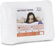 🛏️ furinno angeland microplush mattress topper: ultra soft king size in white логотип