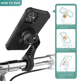  New Quad-Lock Out Front Bike Twist Mountain Cradle Cycling  Phone Holder Device : Sports & Outdoors