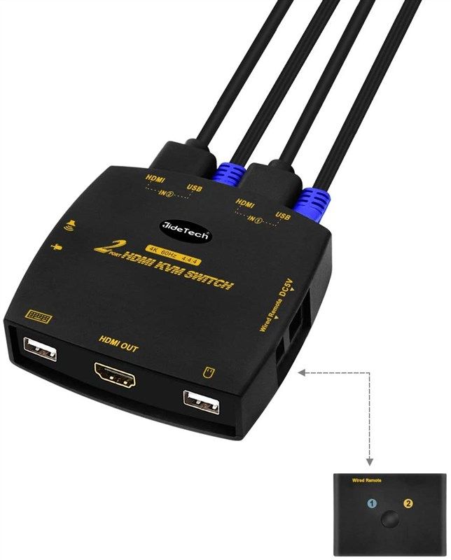 jidetech switch hdmi port 4096x2160 로고