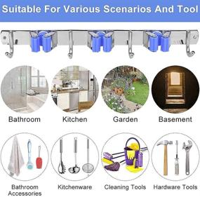 img 1 attached to 🧹 Efficient Stainless Steel Cleaning Organizer for Better Organization