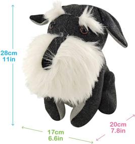 img 2 attached to 🐾 Decorative Schnauzer Lover Gifts - Interior Fabric Dog Doorstopper for Enhanced Home Decor and Functionality