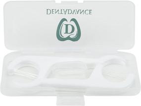 img 3 attached to 🦷 DentAdvance Мятная зубная нить с пиками - Премиум угловая флоссер, удобно достигает задних зубов, мятный вкус, вощеная, 90 шт., с чехлом для путешествий - Улучшенная SEO.