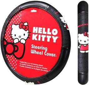 img 3 attached to 🐱 Колесо руля из кожи Hello Kitty - универсальный размер 14,5"-15,5", автомобильные аксессуары для интерьера - от Infinity Stock (Средний размер, Основной дизайн)
