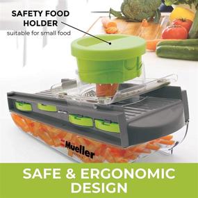 img 1 attached to 🥕 Mueller V-Pro Mandoline Slicer - Premium Quality Adjustable Vegetable Slicer with Five Blades, Ideal for Fruits and Vegetables - Cutter, Shredder, Veggie Slicer