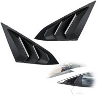 🏎️ enhance your honda civic sedan styling with ijdmtoy black finish racing style rear side window scoop air vent/louver shades (2016-21 model compatible) logo