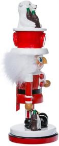 img 1 attached to Coca-Cola Hollywood Nutcracker with Polar Bear Hat, 15-Inch by Kurt Adler