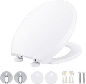 img 4 attached to Himimi Non Slip Plastic Toilet Seat: Enhanced Safety and Standard Size