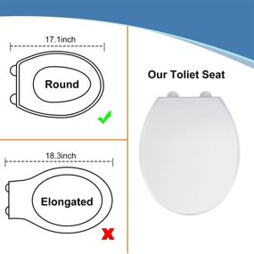img 2 attached to Himimi Non Slip Plastic Toilet Seat: Enhanced Safety and Standard Size