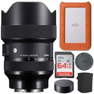 📸 sigma 14-24mm f/2.8 dg dn art lens with 1tb hard drive and 64gb sd card bundle - sony e-mount (3 items) logo